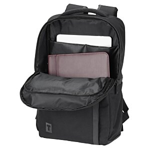 Additional Image 3 - a black backpack with a book inside