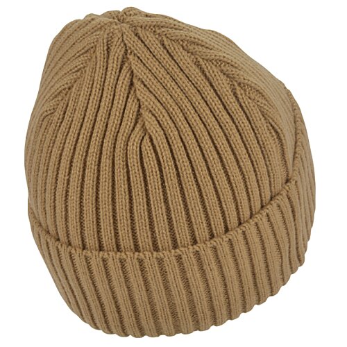 Additional Image 1 - a brown knit hat on a white background