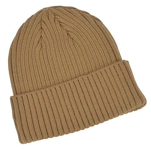 Additional Image 2 - a brown knit hat on a white background