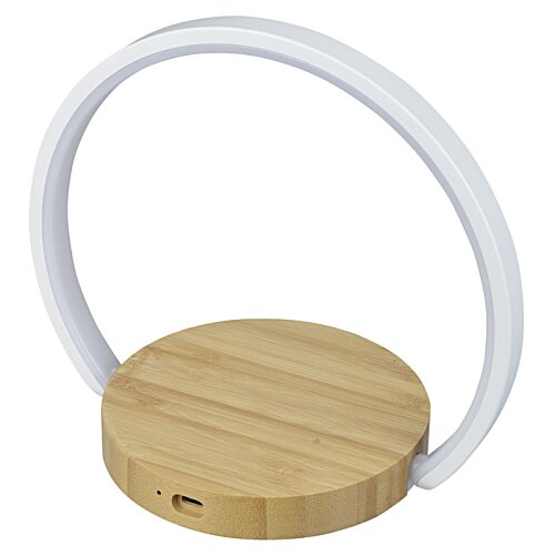 Additional Image 3 - a round wooden object with a white circle