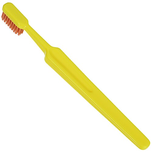 Additional Image 3 - a yellow toothbrush with a red bristles