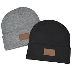 Additional Image 2 - a pair of beanies with a brown label