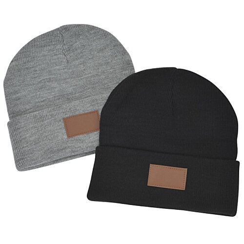 Additional Image 2 - a pair of beanies with a brown label