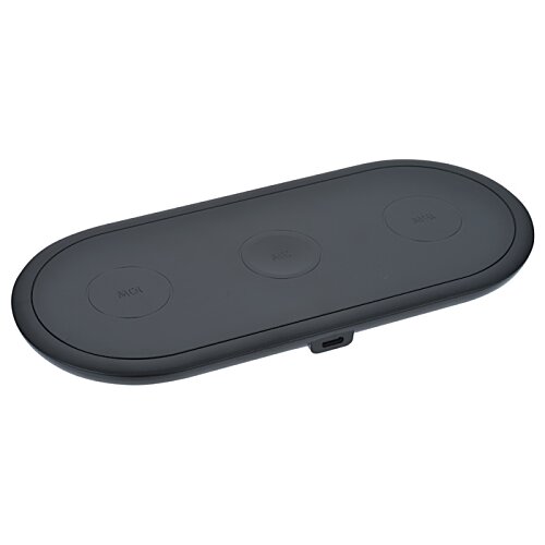 Additional Image 1 - a black oval object with a round button
