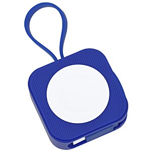 Additional Image 2 - a blue and white square with a white circle on it