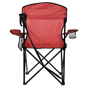 Additional Image 1 - a red folding chair with black legs