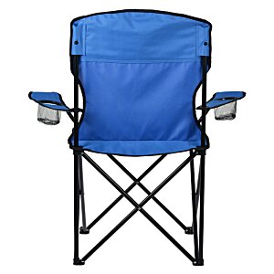 Additional Image 1 - a blue folding chair with armrests