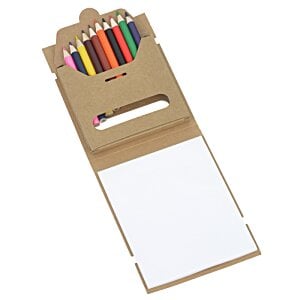 Additional Image 1 - a white paper with colored crayons in it