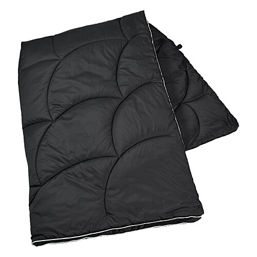 Additional Image 1 - a black blanket on a white background
