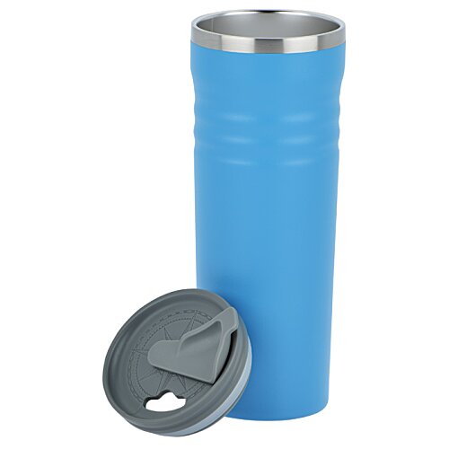 Additional Image 2 - a blue and silver tumbler