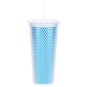 Additional Image 1 - a blue cup with a straw