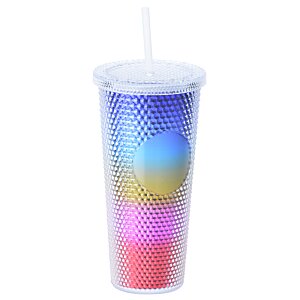 Additional Image 1 - a colorful cup with a straw