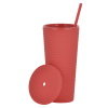 Additional Image 1 - a red cup with a straw and a spoon