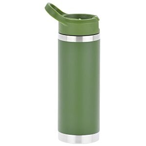 Additional Image 2 - a green and silver thermos