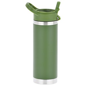 Additional Image 3 - a green and silver tumbler