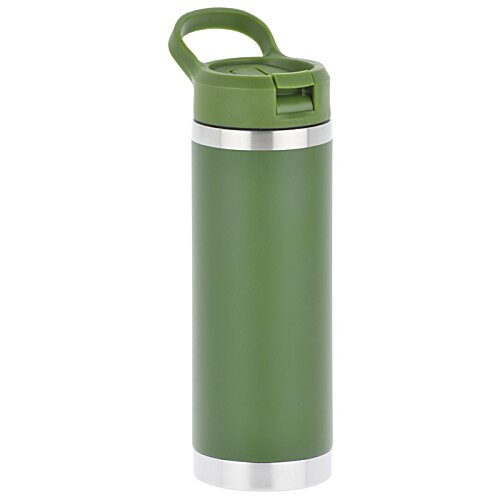 Additional Image 1 - a green and silver thermos