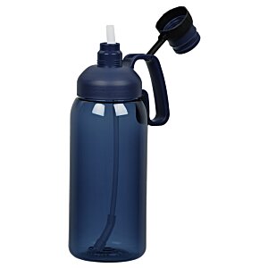 Additional Image 2 - a blue water bottle with a cap