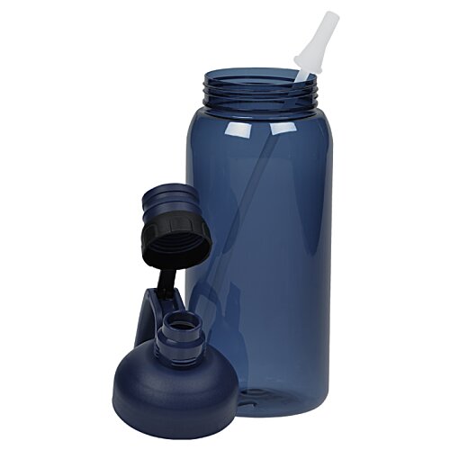 Additional Image 3 - a blue bottle with a straw and a funnel