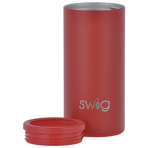 Additional Image 3 - a red cylindrical container with a lid