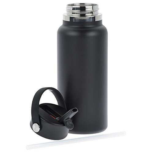 Additional Image 4 - a black water bottle and headphones