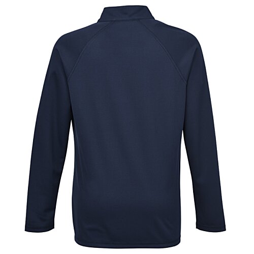 Additional Image 1 - a back view of a blue jacket