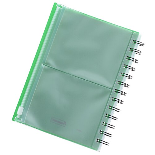 Additional Image 1 - a green notebook with a spiral bound