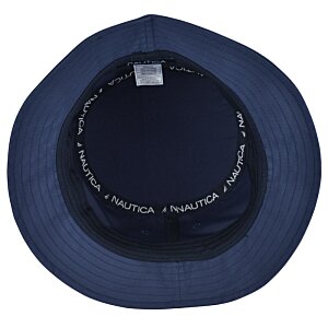 Additional Image 2 - a blue hat with a white label