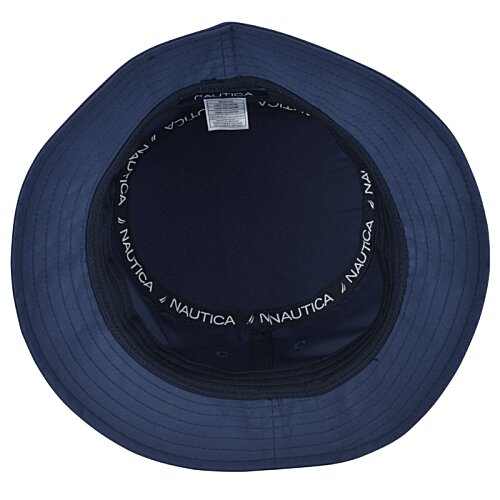 Additional Image 2 - a blue hat with a white label