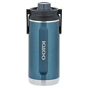 Additional Image 3 - a blue and silver water bottle