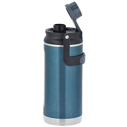 Additional Image 2 - a blue and silver water bottle