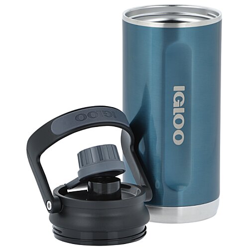 Additional Image 4 - a blue and silver metal container