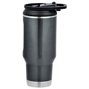 Additional Image 1 - a black and silver tumbler