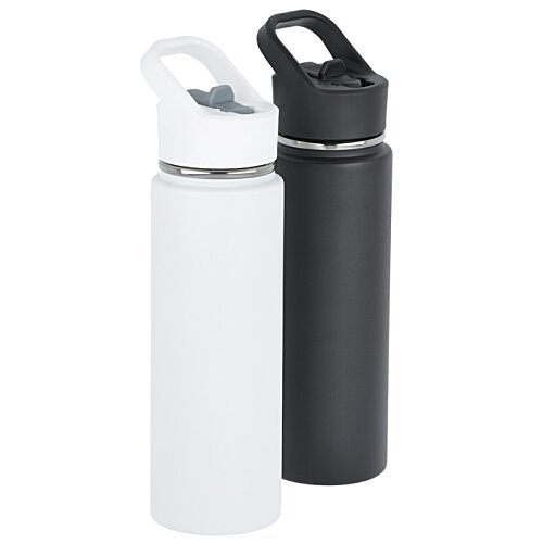 Additional Image 5 - a black and white water bottles