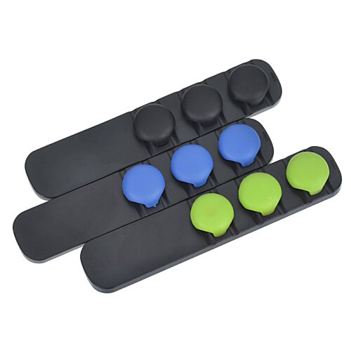 Additional Image 5 - a group of black rectangular objects with different colored buttons