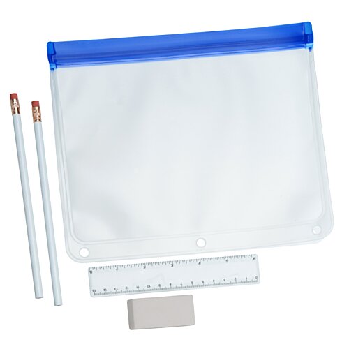 Additional Image 2 - a white bag with blue zipper