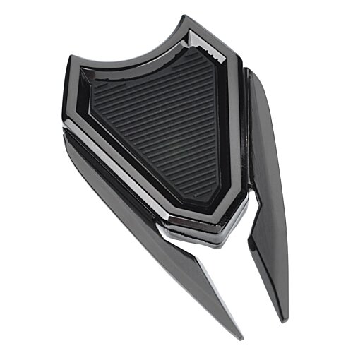 Additional Image 2 - a black shield with a white stripe