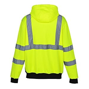 Additional Image 3 - a yellow jacket with grey stripes