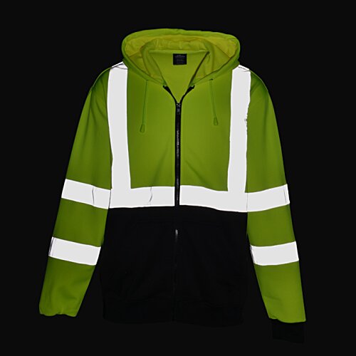 Additional Image 2 - a green jacket with white stripes