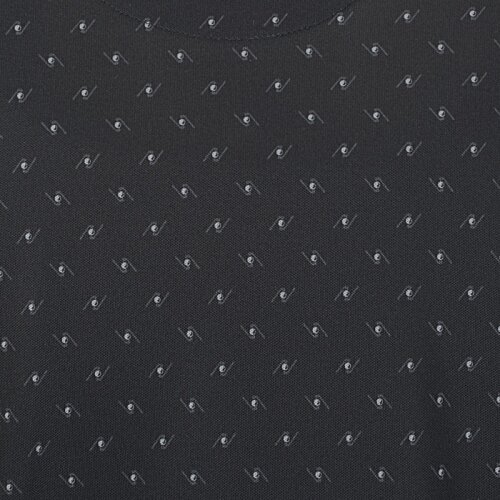 Additional Image 2 - a black and white polka dot fabric