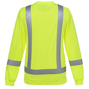 Additional Image 1 - a yellow reflective jacket with grey stripes