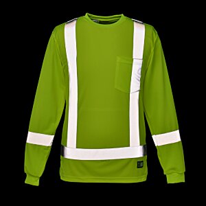 Additional Image 2 - a green shirt with white stripes