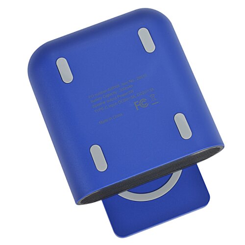 Additional Image 6 - a blue rectangular object with a silver circle