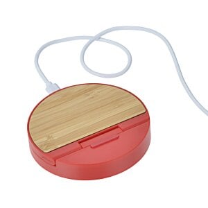 Additional Image 5 - a red and white circular object with a cord