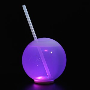 Additional Image 2 - a round purple object with a straw