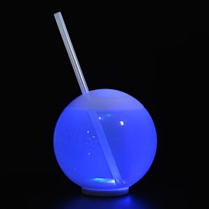 Additional Image 3 - a blue round object with a straw