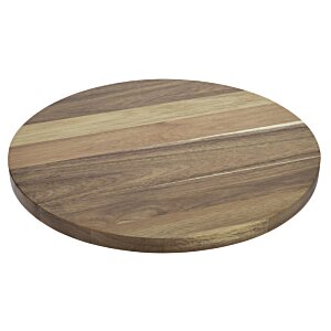 Additional Image 1 - a circular wood surface with a white background