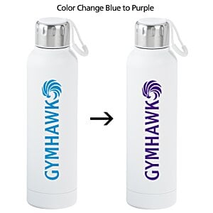 Additional Image 3 - a white bottle with blue and purple writing