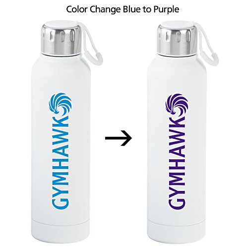Additional Image 3 - a white bottle with blue and purple writing