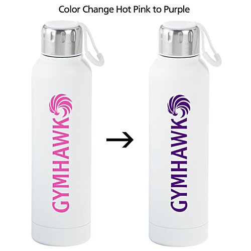 Additional Image 7 - a white bottle with pink and purple writing