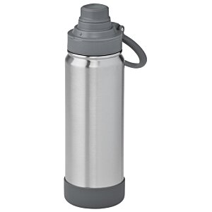 Additional Image 1 - a silver and black water bottle